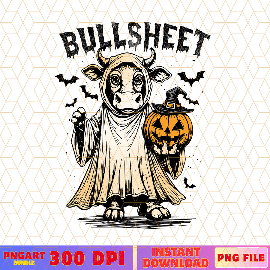 Bullsheet Halloween Png Moo I Mean Boo Highland Cow Png