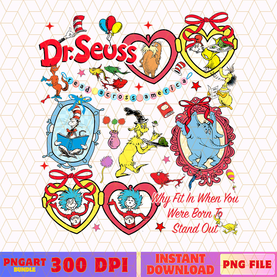 Dr Seuss Coquette Mirror Style Png Read Across America Png