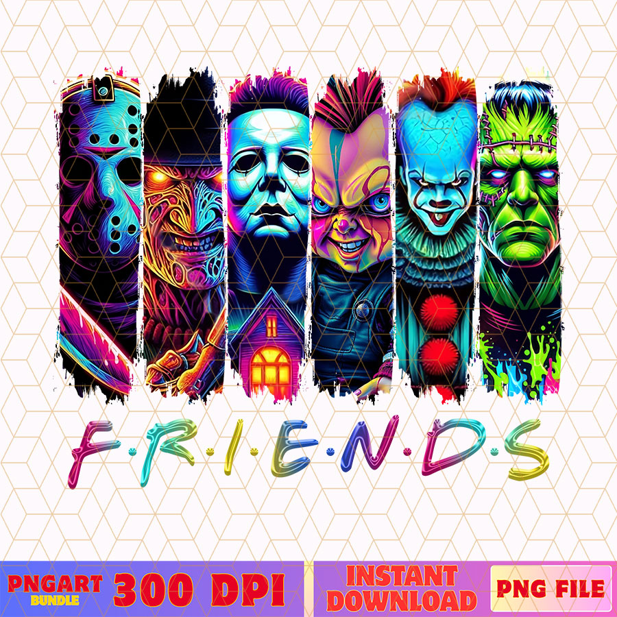 Horror Characters Halloween Png Funny Scary Movies Png