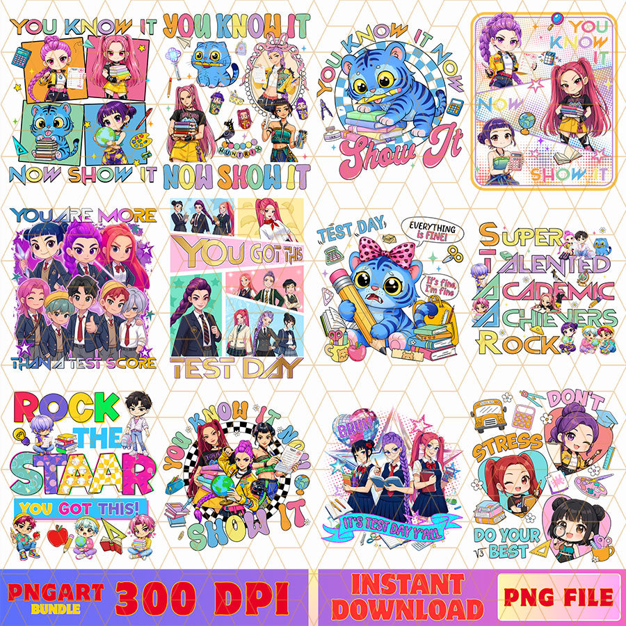 Huntrix Test Day Kpop Demon Hunters Png Kpop Huntrix Png