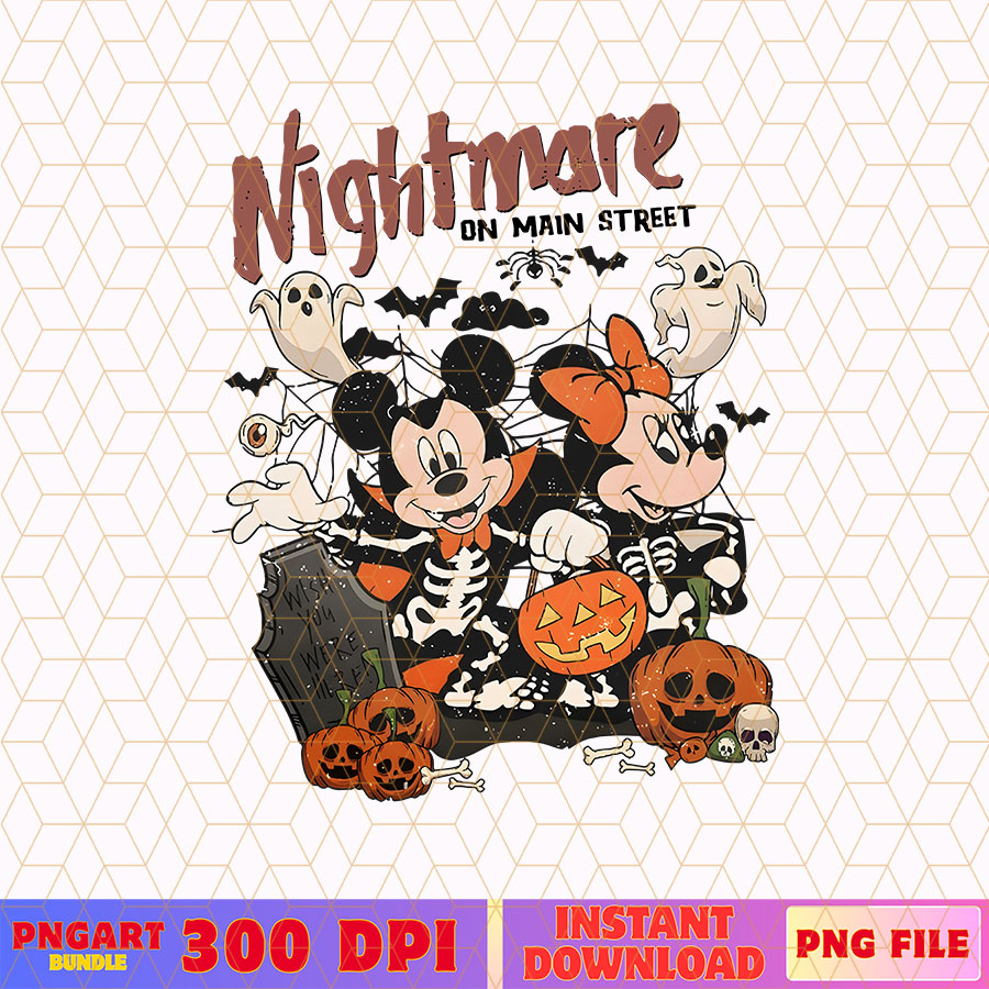 Nightmare On The Main Street Png Mickey Halloween Png