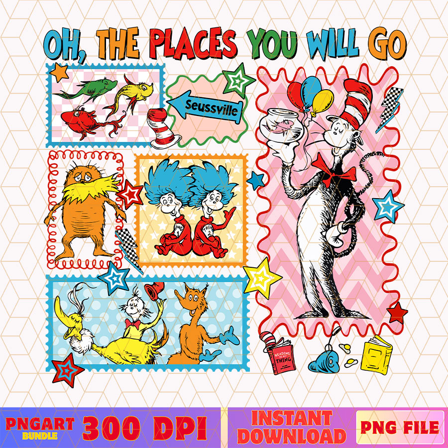 Oh The Places You'll Go Png Coquette Frame Dr Seuss Png