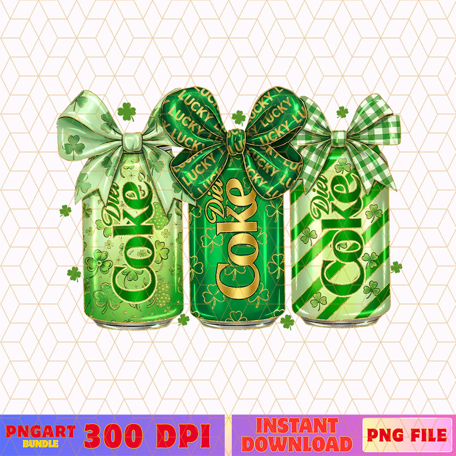 Soda Diet Coke Png Coqutte Bow St Patricks Day Soda Png