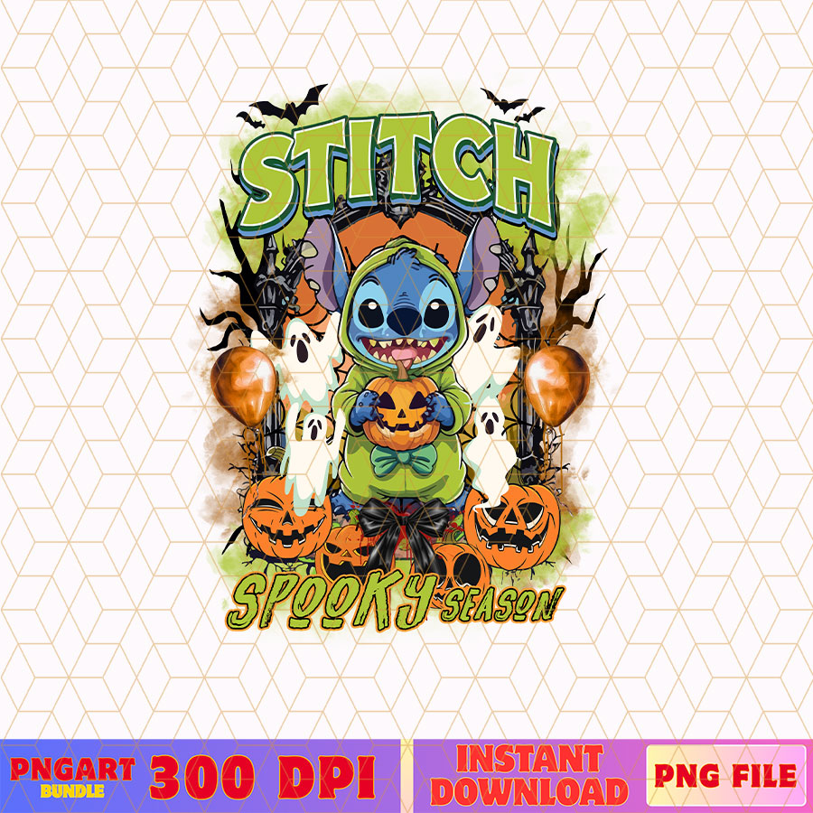 Spooky Season Stitch Halloween Png Trick Or Treat Png