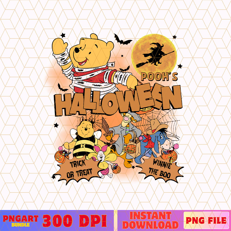 Winnie The Pooh Halloween Png Disneyland Spooky Season Png