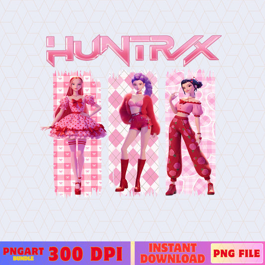 Valentine Huntrix Kpop PNG, Demon Hunters, Saja Girls Mira Rumi Zoey Png