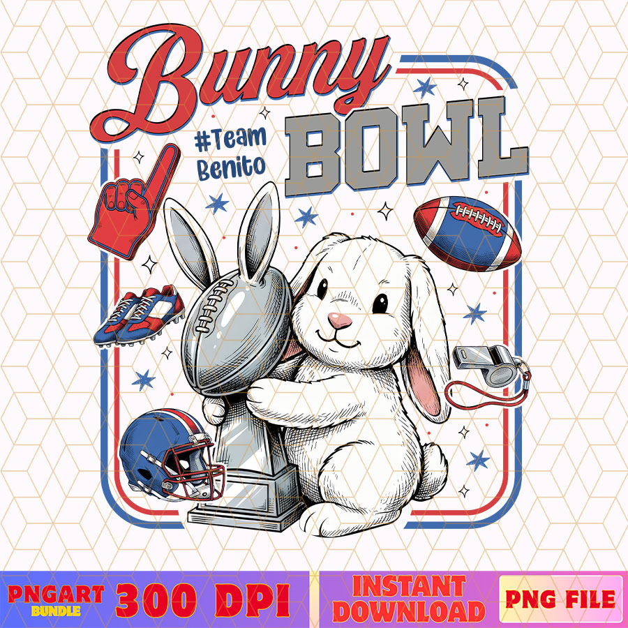 Bad Bunny Super Bowl LX 2026 Png Team Benito Bowl Png