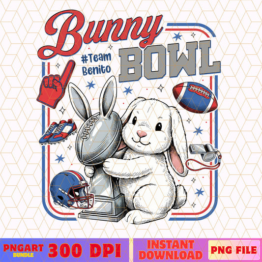 Bad Bunny Super Bowl LX 2026 Png Team Benito Bowl Png