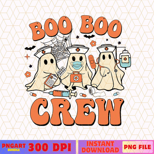Boo Boo Crew Halloween Nurse Png Funny Ghost Nurse Png