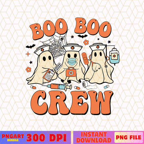 Boo Boo Crew Halloween Nurse Png Funny Ghost Nurse Png