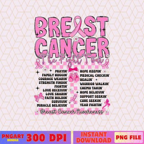 Breast Cancer Awareness Png Pink Ribbon Fight Tour Png