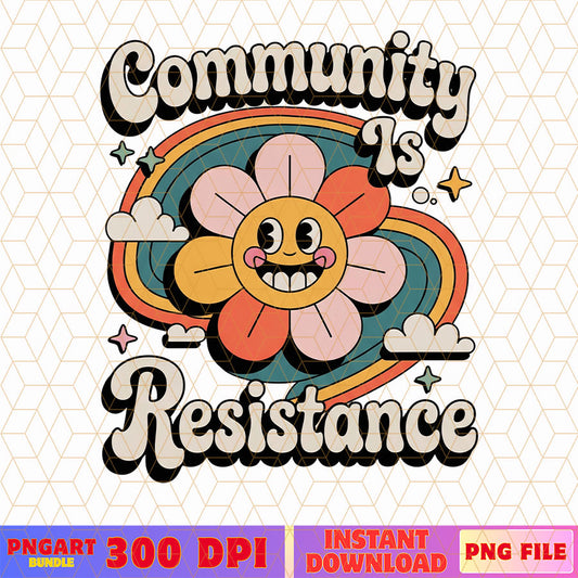 Community is Resistance Png Chinga La Migra Png