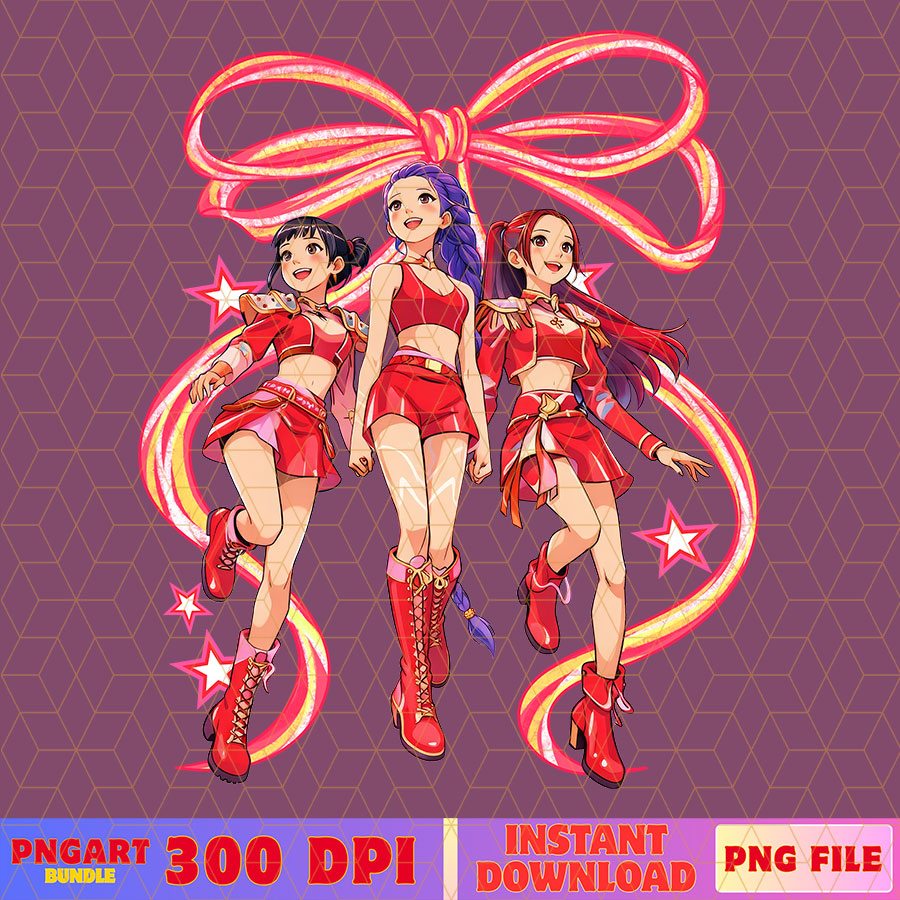 Coquete Bow Valentine Huntrix Kpop Demon Hunters Png