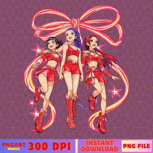 Coquete Bow Valentine Huntrix Kpop Demon Hunters Png