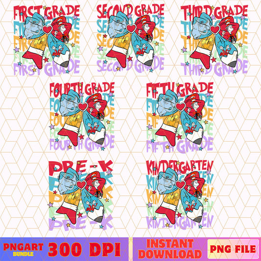 Coquette Bow Grade Dr Seuss Day Png Teacher Dr Seuss Png