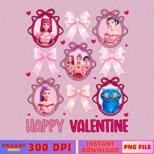 Coquette Bow Kpop Demon Hunters Png Huntrix Valentine Png