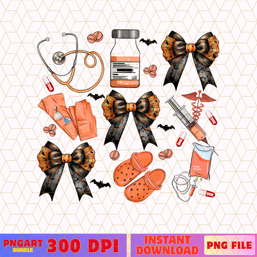 Coquette Bow Nurse Life Halloween Png Funny Nurse Png