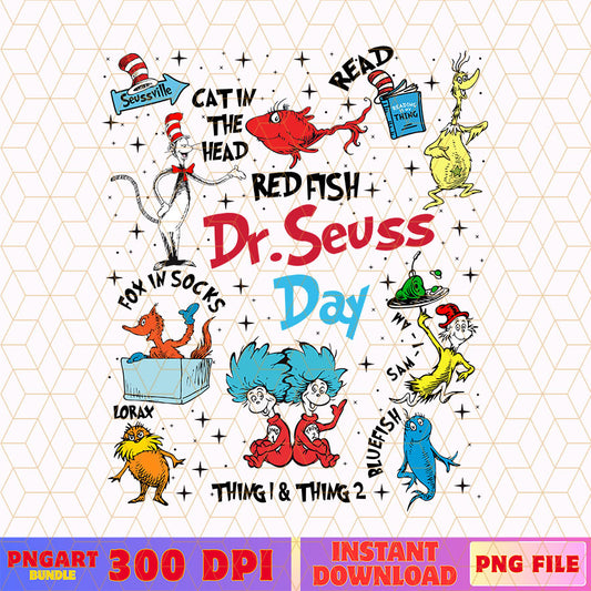 Dr Seuss Png Cat In The Hat Png Thing 1 Thing 2 Png