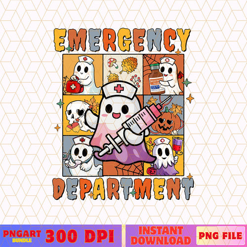 Emergency Department Nurse Halloween Png Cute Ghost Png