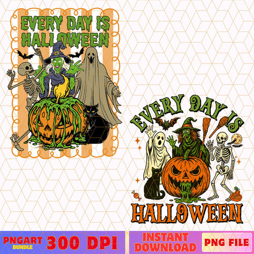 Every Day Is Halloween Png Cute Skeleton Spooky Season Png