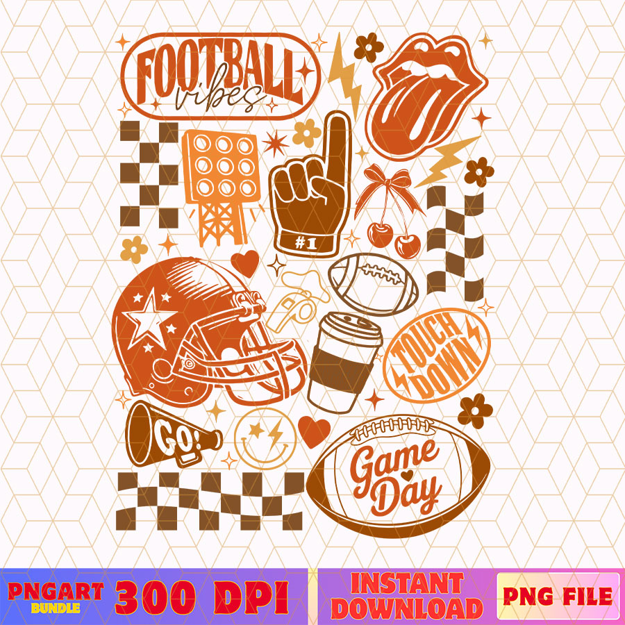 Football Vibes Png Football Season Png Touchdown Png