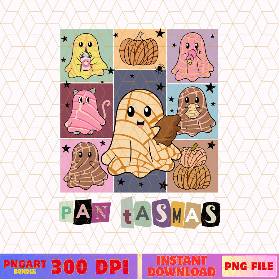 Funny Pan-tasmas Ghost Pan Dulce Png Halloween Mexican Png