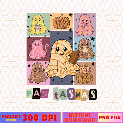 Funny Pan-tasmas Ghost Pan Dulce Png Halloween Mexican Png