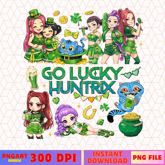Go Lucky Huntrix St Patricks Day Png Kpop Demon Hunter Png