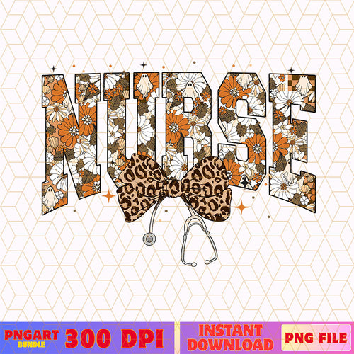 Halloween Nurse Bow Stethoscope Png Spooky Retro Nurse Png