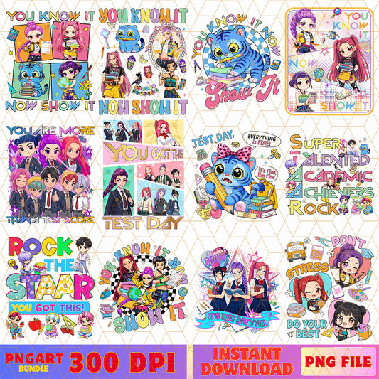 Huntrix Test Day Kpop Demon Hunters Png Kpop Huntrix Png