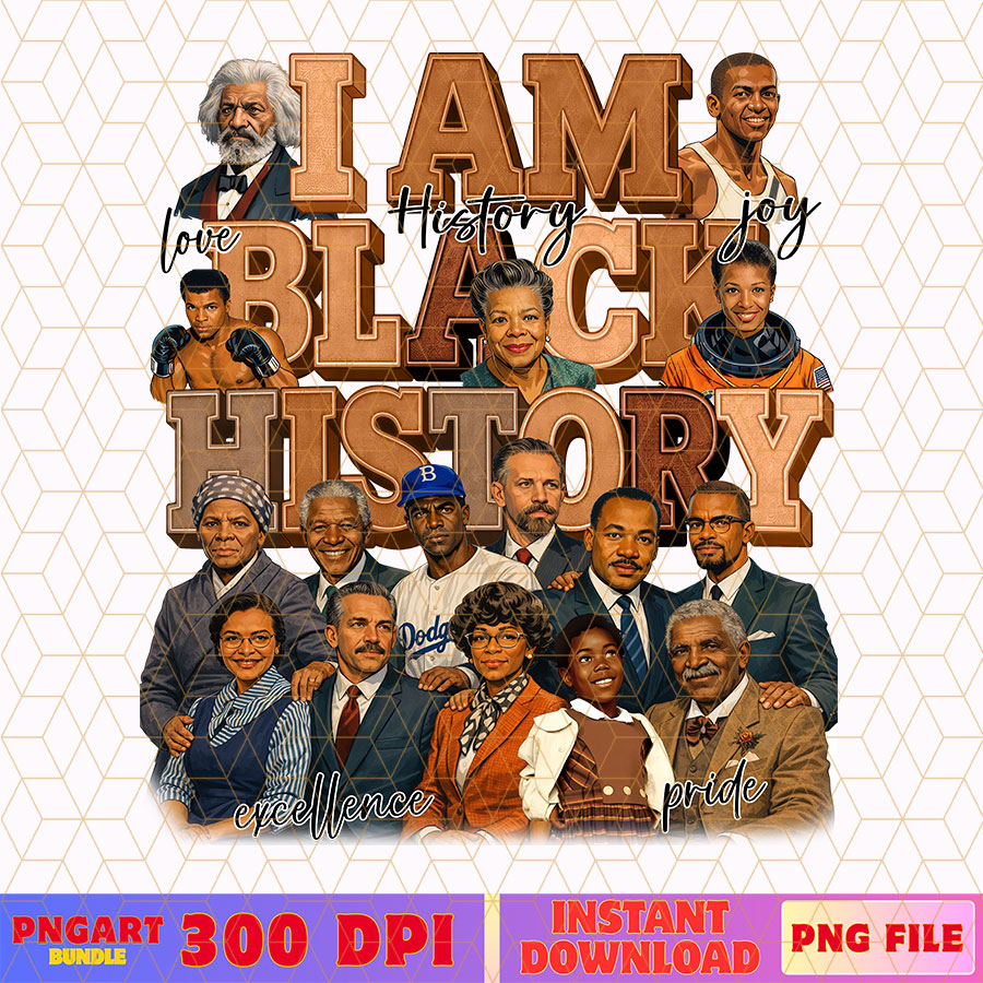 I am Black History Png Black History Month Png