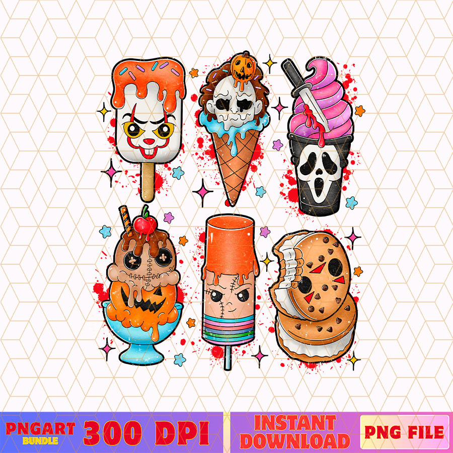 Ice Cream Horror Halloween Png Horror Movies Character Png