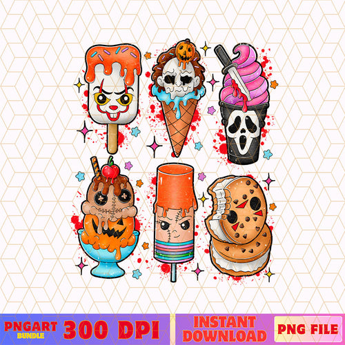 Ice Cream Horror Halloween Png Horror Movies Character Png