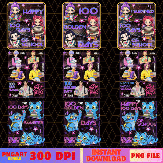 Kpop 100 Days Of School Png Bundle Saja Boys Girls Bands Png