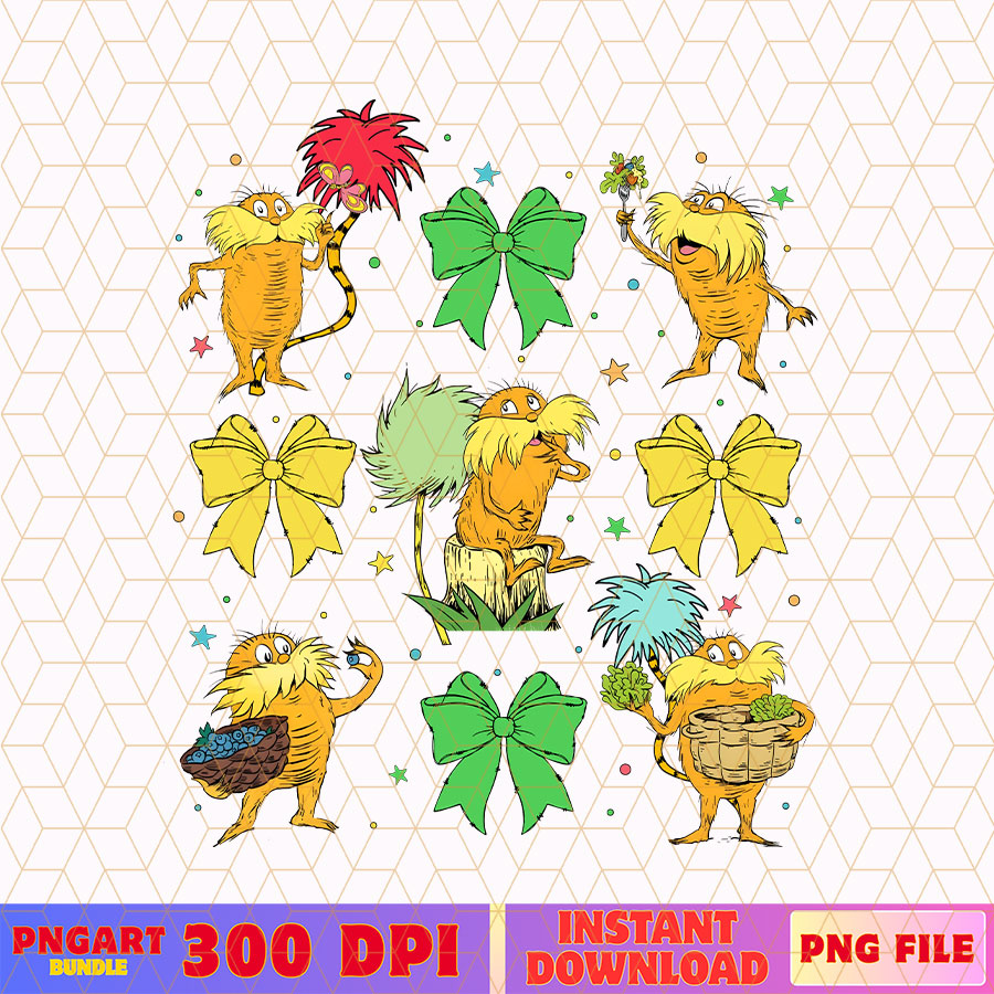 Lorax Dr Seuss Day Coquette Png Read Across America Png