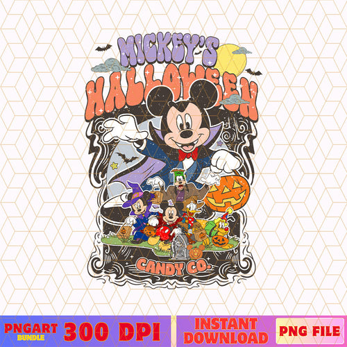 Mickey And Friends Halloween Png Funny Halloween Mickey Png