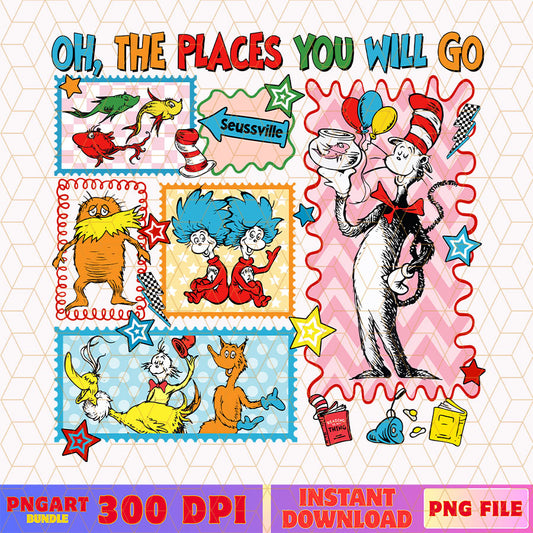 Oh The Places You'll Go Png Coquette Frame Dr Seuss Png