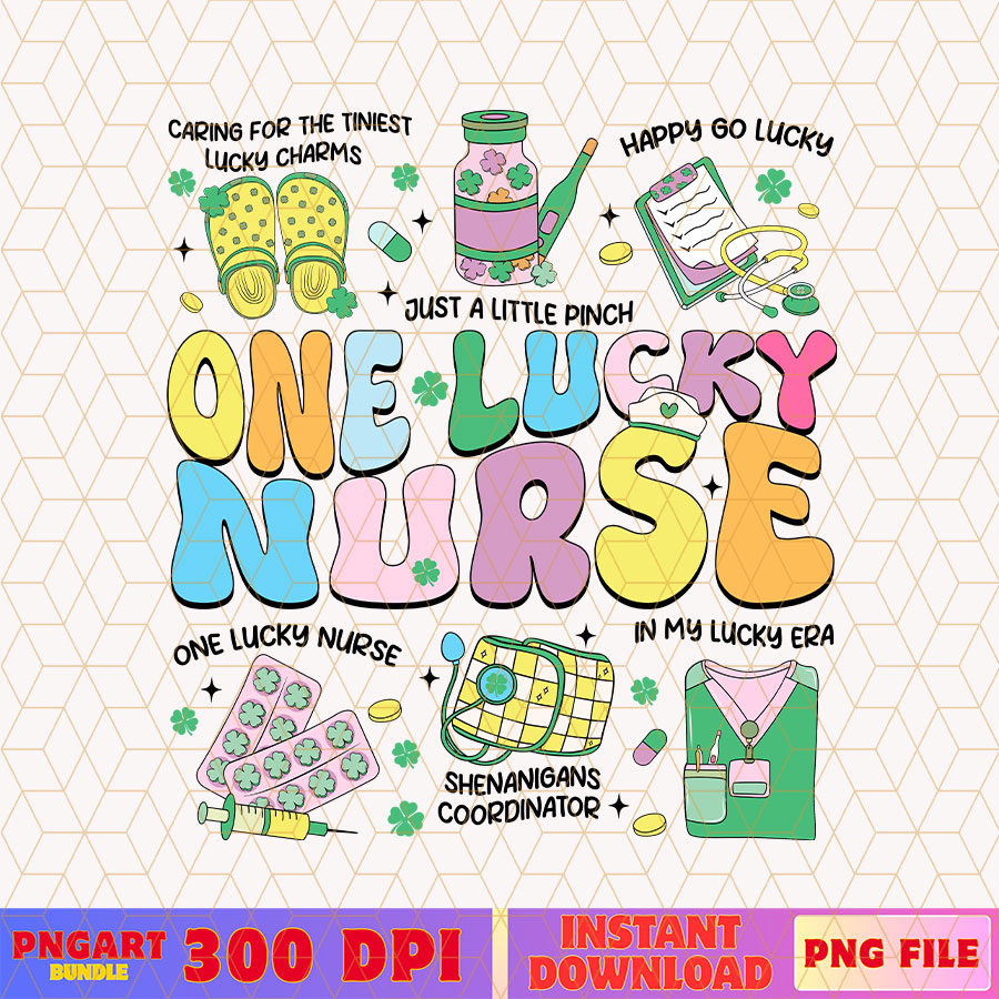 One Lucky Nurse St Patricks Day Png Nurse Life Png