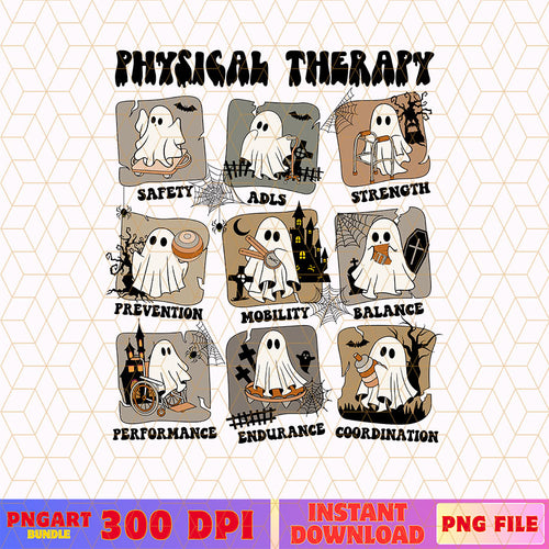 Physical Therapy Halloween Png Spooky PT Halloween Png
