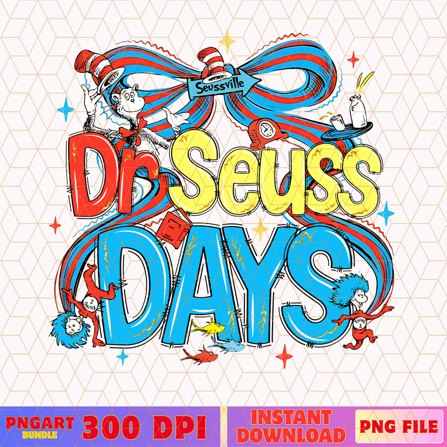 Preppy Coquette Bow Dr Seuss Png Read Across America Png