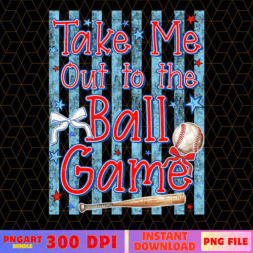 Preppy Take Me Out To The Ball Game Png Baseball Png