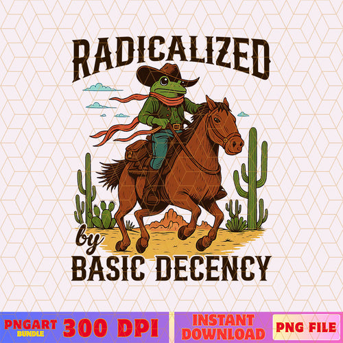 Radicalized By Basic Decency Cowboy Frog Meme Png FDT Png