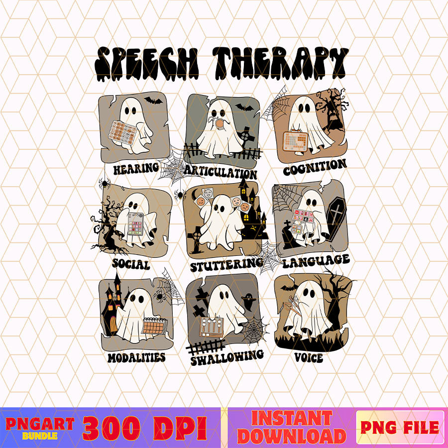 Speech Therapy Halloween Png Spooky SLP Halloween Png