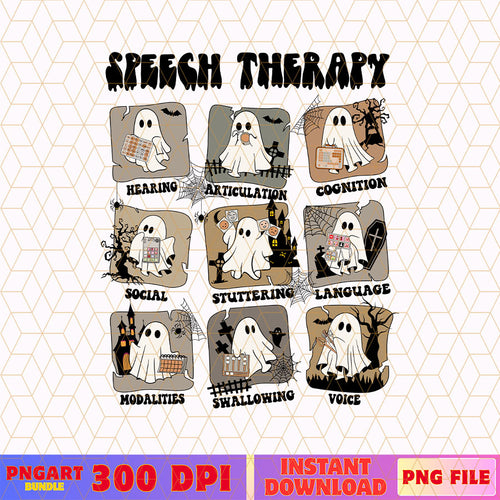 Speech Therapy Halloween Png Spooky SLP Halloween Png
