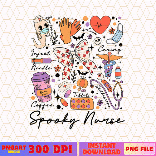 Spooky Nurse Coquette Bow Png Cute Halloween Nurse Png