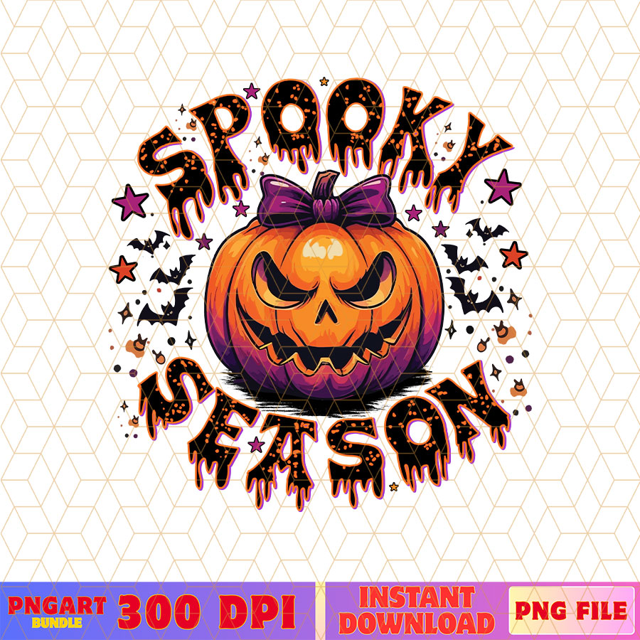 Spooky Pumpkin Coquette Halloween Png Spooky Season Png