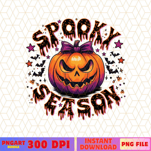 Spooky Pumpkin Coquette Halloween Png Spooky Season Png