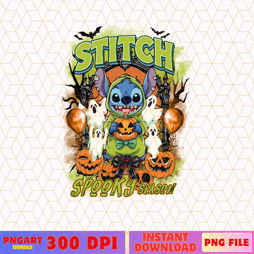 Spooky Season Stitch Halloween Png Trick Or Treat Png