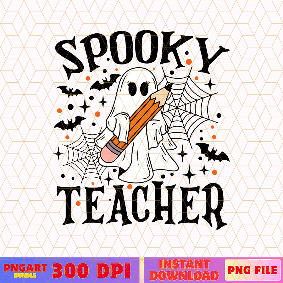 Spooky Teacher Halloween Png Ghost Teacher Halloween Png