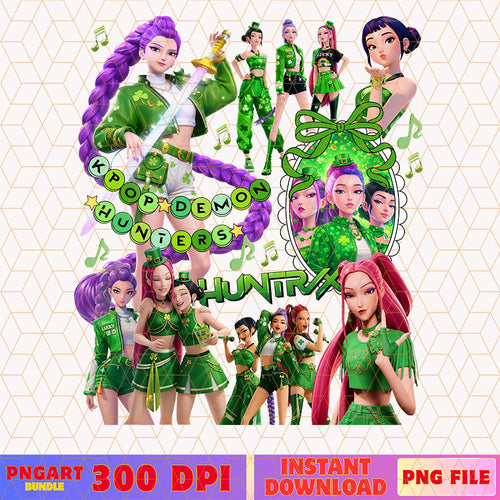 St Patricks Day Huntrix Kpop Demon Hunters Bracelet Png